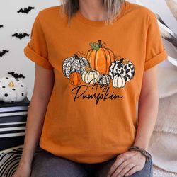 hey pumpkin, hello pumpkin, fall shirt, pumpkin shirt, fall women, fall tshirts, retro shirt, thanksgiving shirts, leopa