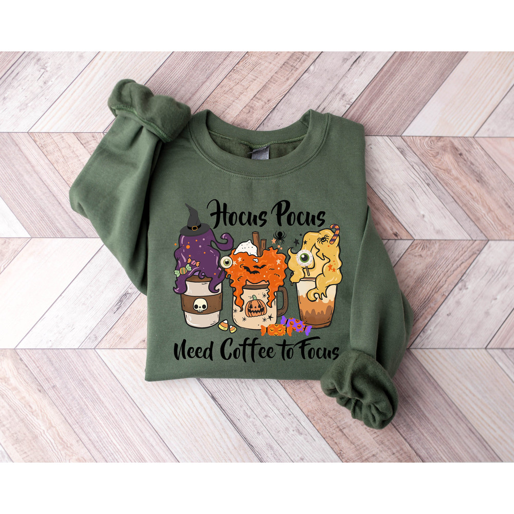 Hocus Pocus Coffee Shirt, Hocus Pocus Shirt, Witch Shirt, Halloween Coffee Tee, Halloween Shirt, Spell Shirt, Pot Tee, Halloween Sweatshirt - 1.jpg
