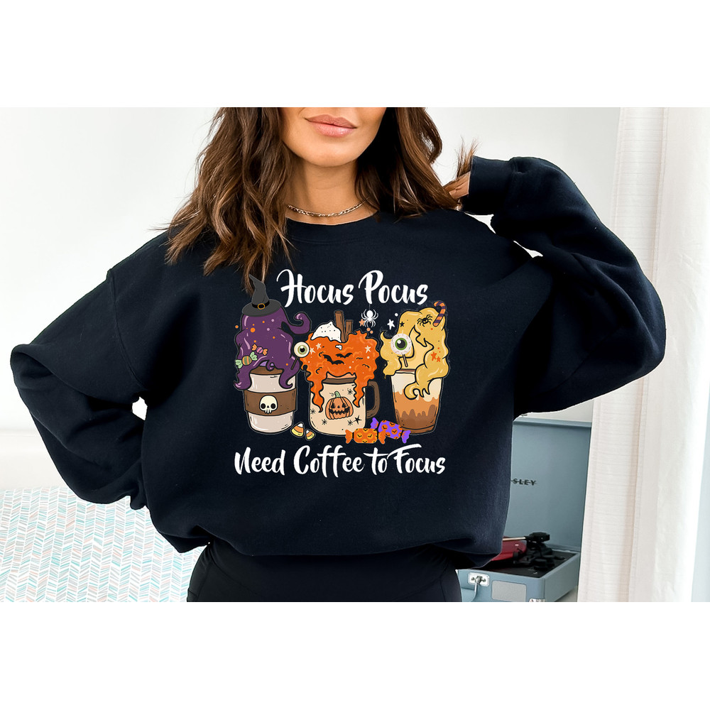 Hocus Pocus Coffee Shirt, Hocus Pocus Shirt, Witch Shirt, Halloween Coffee Tee, Halloween Shirt, Spell Shirt, Pot Tee, Halloween Sweatshirt - 3.jpg
