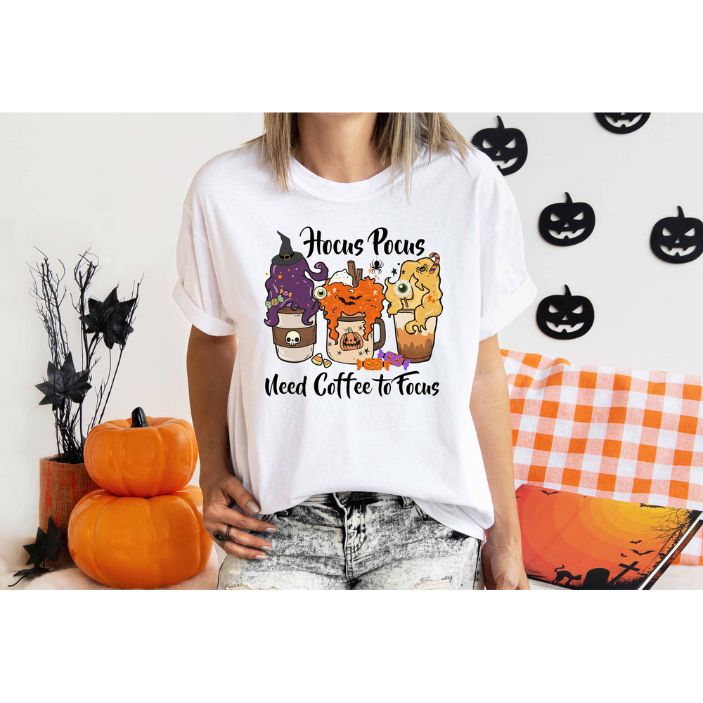 Hocus Pocus Coffee Shirt, Hocus Pocus Shirt, Witch Shirt, Halloween Coffee Tee, Halloween Shirt, Spell Shirt, Pot Tee, Halloween Sweatshirt - 4.jpg
