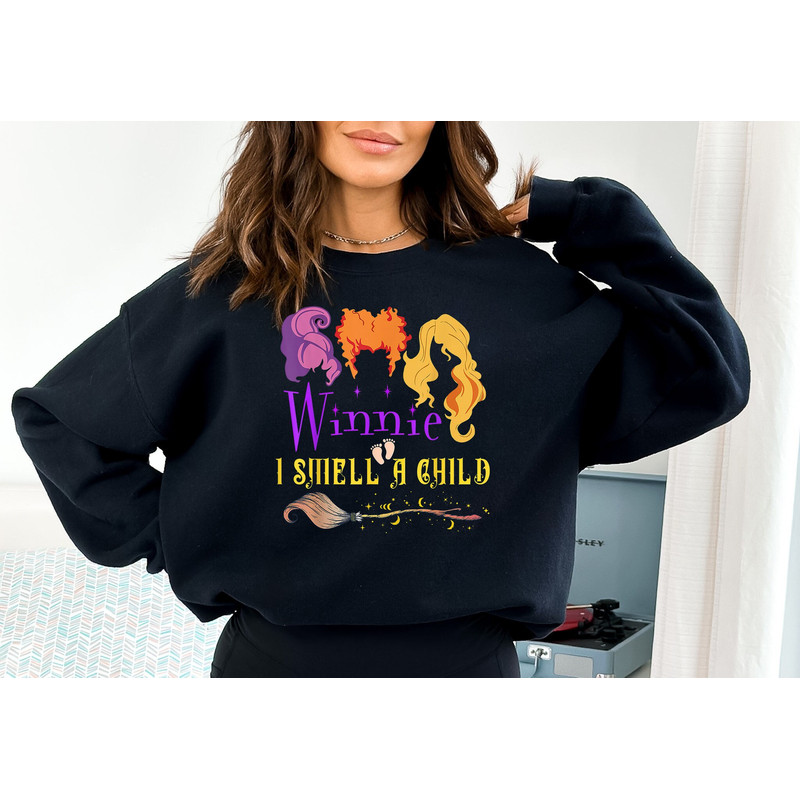 Its Just A Buhch of Hocus Pocus Sweatshirt Women Halloween sweater, Halloween Party gifts, Hocus Pocus sweatshirt, Sanderson Sisters sweater - 1.jpg