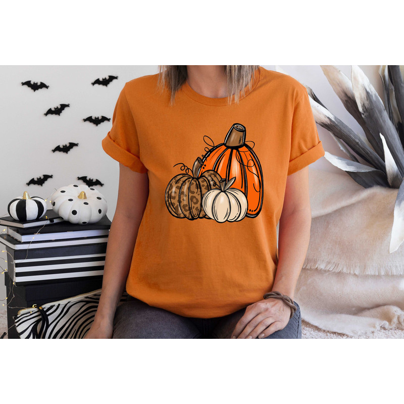 Leopard Pumpkin Sweatshirt,Pumpkin Season Sweater,Thanksgiving Tshirt,Halloween Shirt,Fall Apparel,Autumn Hoodie,Thanksgiving Gifts - 1.jpg