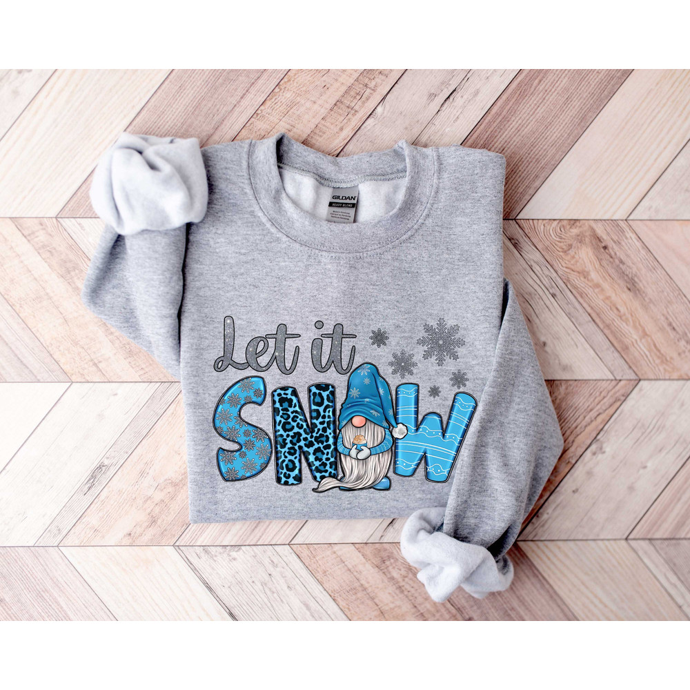 Let it Snow Shirt, Christmas Sweathirt, Christmas Gift, Gift for her, Let it snow Hoodie, Christmas Sweatshirt,Christmas gift for family Tee - 3.jpg
