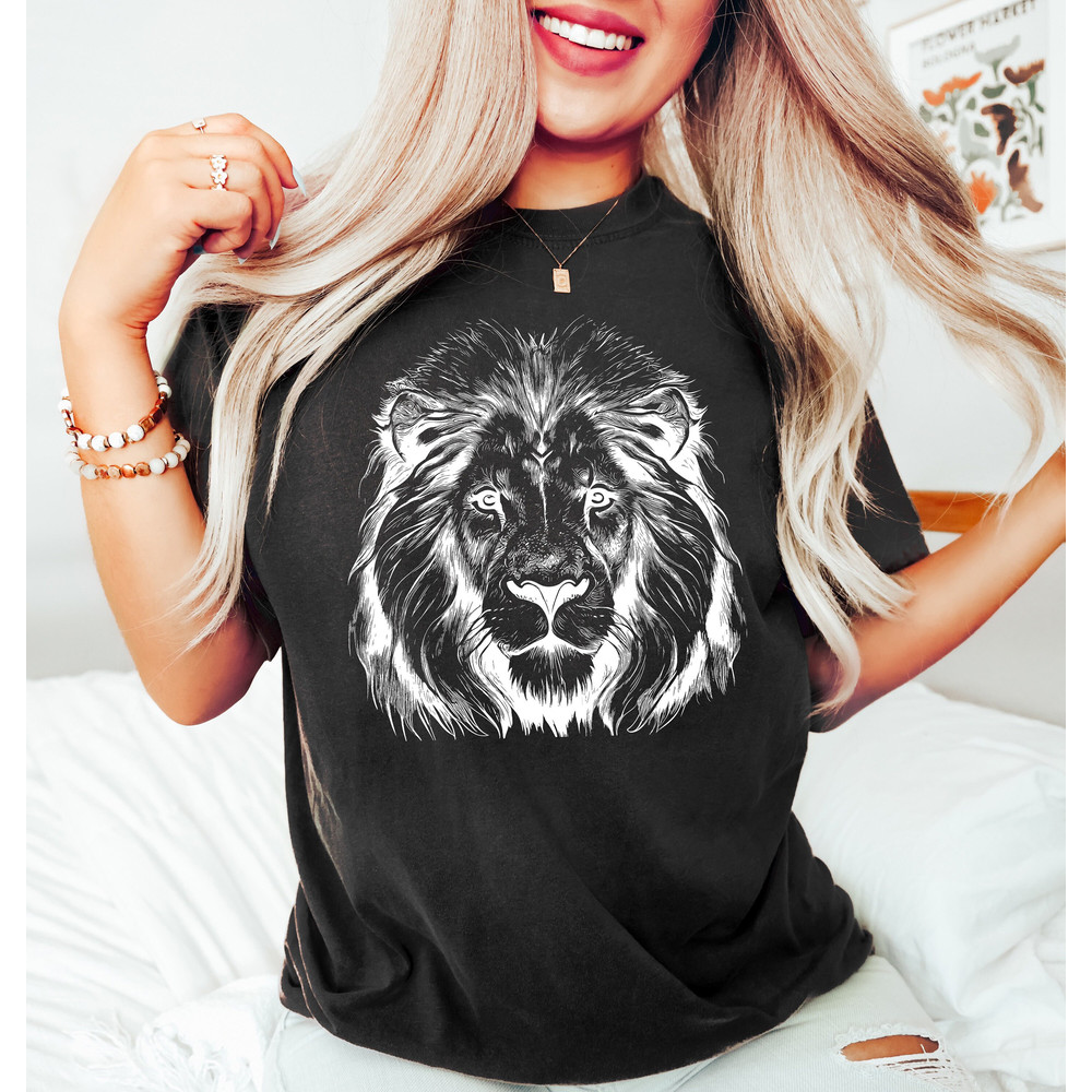 Lion face shirt,majestic Lion Shirt,wild Lion shirt,animal lover shirt,animal shirt,animal face shirt,African Tribal shirt,zoo shirt - 5.jpg