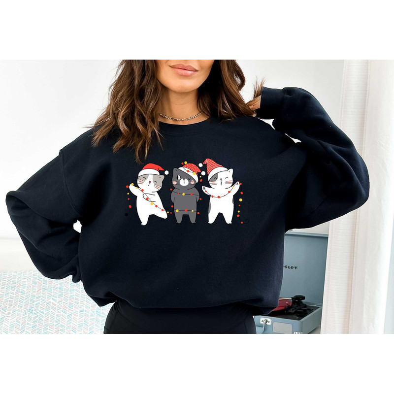 Meowy Christmas Sweatshirt,Happy Cat Year Shirt,Funny Christmas Cat Shirt,Cat Christmas Sweatshirt,Cats Sweatshirt,Cat Lover Christmas Shirt - 4.jpg
