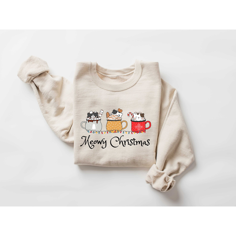 Meowy Christmas Sweatshirt,Happy Cat Year Sweat,Funny Christmas Cat Sweat,Cat Christmas Sweatshirt,Cats Sweatshirt,Cat Lover Christmas Sweat - 2.jpg