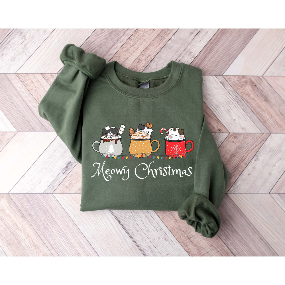 Meowy Christmas Sweatshirt,Happy Cat Year Sweat,Funny Christmas Cat Sweat,Cat Christmas Sweatshirt,Cats Sweatshirt,Cat Lover Christmas Sweat - 4.jpg