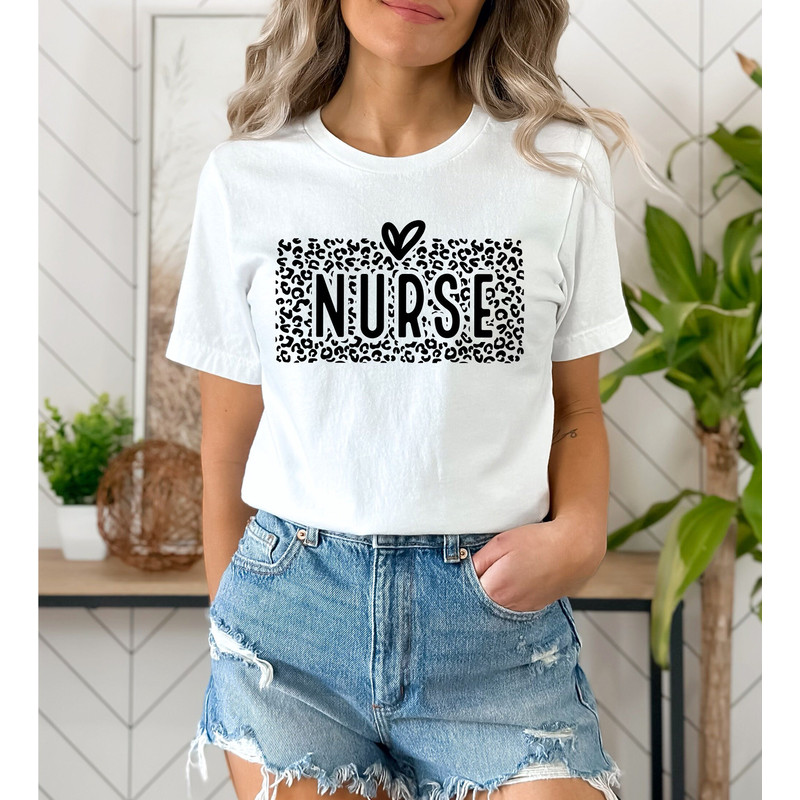 Nurse Shirt, Nurse Shirts for Women, Nurse Saving Lives, Nurse Gift, Nurse Gifts, Leopard Nurse Shirt, Nurse Life Shirt, Nurse Love Shirt - 3.jpg