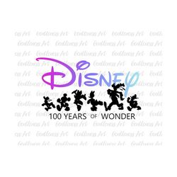 100 years of wonder 2023 svg, 100th anniversary celebration svg, magical castle anniversary, family trip svg