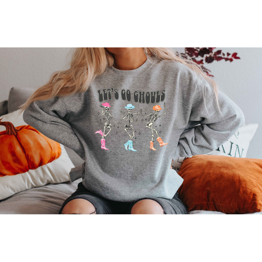 Lets go ghouls Sweatshirt, Vintage Halloween Hoodie, Retro Fall Shirt, Fall Sweatshirt, Vintage Ghost Hoodie, Halloween Vintage - 4.jpg