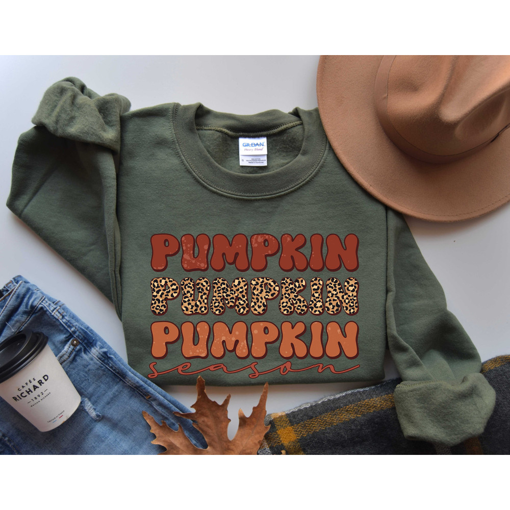 Pumpkin Season Sweatshirt, Fall Sweatshirt Pumpkin, Fall Gifts, Autumn Sweaters for Women, Fall Season Sweater, Autumn Sweatshirt Gift - 2.jpg