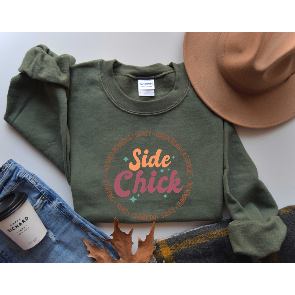 Side Chick Shirt for Thanksgiving - Retro Thanksgiving Tee - Side Chick Tshirt for Thanksgiving Dinner-Thanksgiving gift-Thanksgiving Shirt - 3.jpg