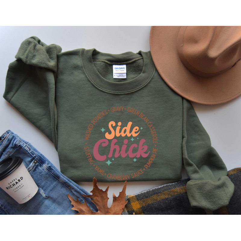 Side Chick Shirt for Thanksgiving - Retro Thanksgiving Tee - Side Chick Tshirt for Thanksgiving Dinner-Thanksgiving gift-Thanksgiving Shirt - 3.jpg