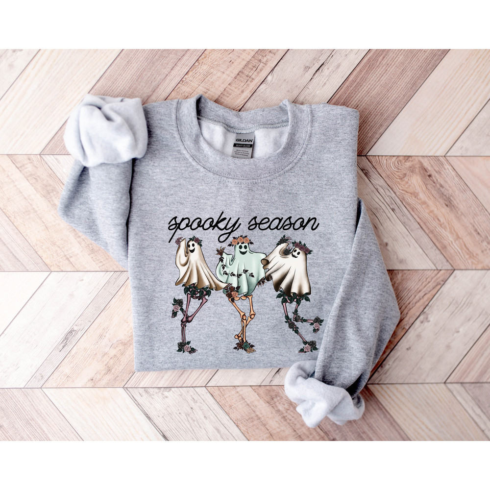 Spooky Season Sweatshirt, Spooky Sweatshirt, Halloween Sweatshirt, Spooky Vibes Sweatshirt, Cute Halloween Sweatshirt, Cute and Scary - 4.jpg
