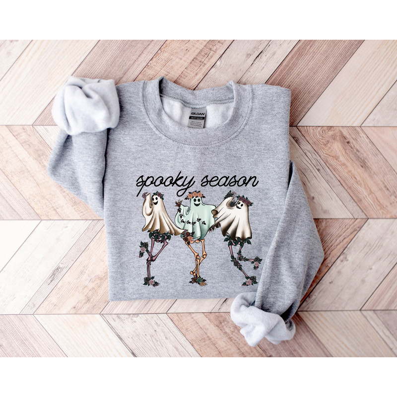 Spooky Season Sweatshirt, Spooky Sweatshirt, Halloween Sweatshirt, Spooky Vibes Sweatshirt, Cute Halloween Sweatshirt, Cute and Scary - 4.jpg