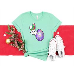 bunny egg shirt, easter shirt, easter bunny shirt, easter egg shirt, easter family shirt, easter kids shirt, cute bunny