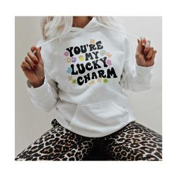 you're my lucky charm png sublimation design, trendy png lucky charms cereal marshmallows st. patrick's day png leprecha