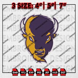 Lipscomb Logo Embroidery files, NCAA Embroidery Designs, Lipscomb Bisons Machine Embroidery, NCAA
