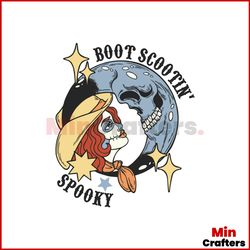 Boot Scootin Spooky Cowgirl Witch SVG Digital Cricut File