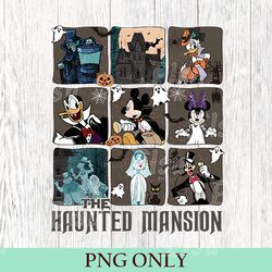 vintage the haunted mansion png, disney the haunted mansion png, halloweem party png, halloween gift, disney matching
