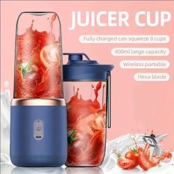 Juicer Optional Double Cup Portable Charging Small Sports Juice Cup Student Home Multifunctional Juicer Juicer Cup