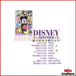 Mickey And Friends Disney Eras Tour PNG Sublimation
