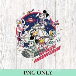 space mountain png, magic kingdom png, mouse and friends space png, disney png, vintage disney png, matching disney png