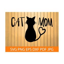 cat mom svg, cat svg, kitten svg, cat mom clipart, cat mom files for cricut, cat mom cut files for silhouette, dxf, png,