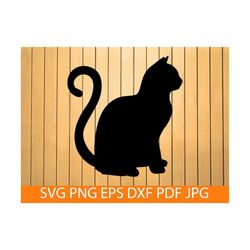 cat svg dxf png, cat silhouette svg, cat clipart, cat files for cricut, cat cut files for silhouette, cat vector, cat st