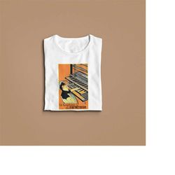 toulouse lautrec synthesizer shirt, modular synth, beat maker gift, music producer tee, analog synth keyboard player, mu