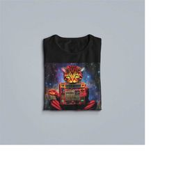 synthesiser space cat shirt, modular synth, beat maker gift, music producer tee, techno tshirt, music gift, analog synth