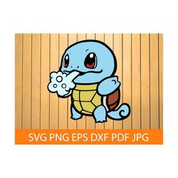 squirtle svg png dxf, pokemon svg, squirtle clipart, squirtle cut files for silhouette, squirtle files for cricut, squir