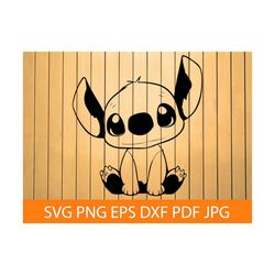 Baby Stitch SVG PNG DXF, Stitch Svg, Cute Stitch Svg, Stitch Clipart, Stitch Files For Cricut, Stitch Cut Files For Silh