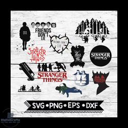 stranger things svg, friends dont lie, stranger svg, cricut file,