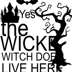 yes the wicked witch does live here png, halloween png, hocus pocus png, happy halloween png, pumpkins png, ghost png