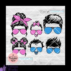 fam life svg bundle messy bun mom svg messy bun hair svg mom kid svg dad kid svg mom svg dad svg mothers day svg dad png