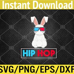 hip hop bunny toddler easter bunny rap svg, eps, png, dxf, digital download