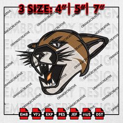 Vermont Logo Embroidery files, NCAA Embroidery Designs, Vermont Catamounts Machine Embroidery, NCAA