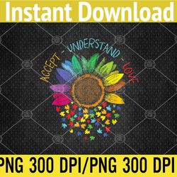 autism awareness accept understand love asd png, digital download