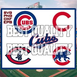 Chicago Cubss SVG PNG, svg Sports files, Svg For Cricut, Clipart, baseball Cut File, Layered SVG For Cricut File