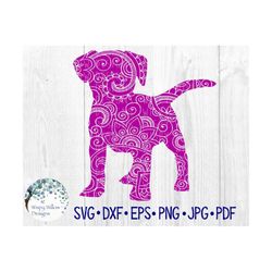 Dog Zentangle SVG, DXF, pdf, png, eps, jpeg, Digital Download, Animal, Puppy, Doggy, Hippie, Cricut, Mammal, Cut File, P