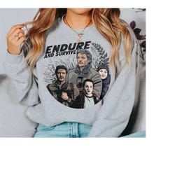 the last of us sweatshirt | joel ellie comic book style shirt, tlou gift, the last of us merch, pedro pascal, bella rams