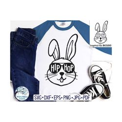 Hip Hop Bunny Rabbit SVG for Cricut, Easter Svg, Easter Rabbit, Rabbit with Sunglasses, Cute Funny Easter Bunny Svg, Vin