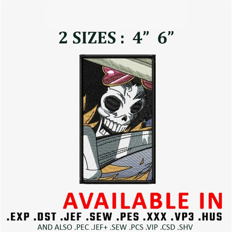 Brook frame embroidery design