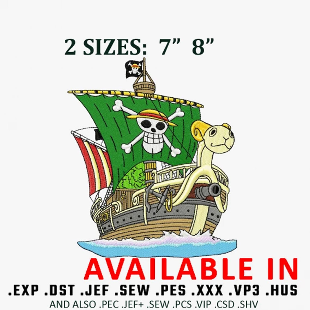 Going merry embroidery design