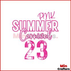 Pink Summer Carnival Tour 2023 SVG Cutting Digital File