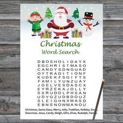 Christmas party games,Christmas Word Search Game Printable,Santa Claus Christmas Trivia Game Cards