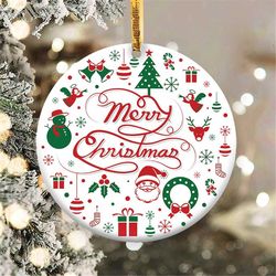 merry christmas ornament png, round christmas ornament, png instant download, xmas ornament sublimation designs download