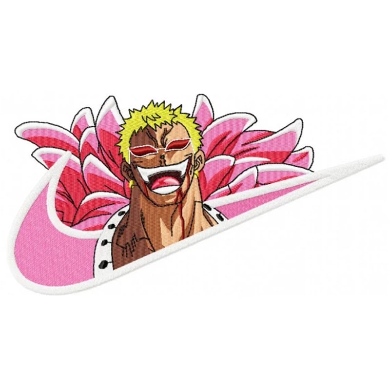 Swoosh doffy embroidery design