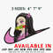 Swoosh nezuko embroidery design